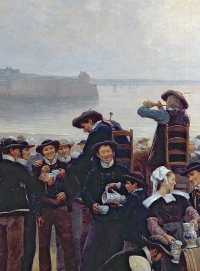 Le pardon en Bretagne (détail) - Theophile Louis Deyrolle